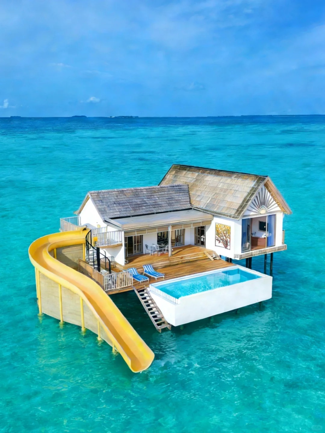 26年全新酒店，私人滑梯+泳池